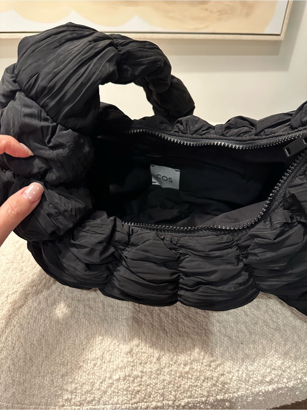 COS Black Ripple Crossbody - Picture 7 of 7
